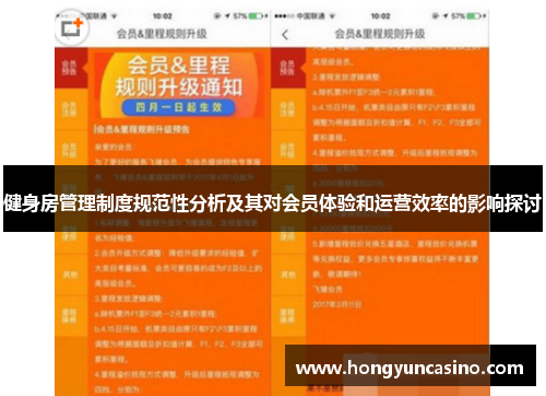 健身房管理制度规范性分析及其对会员体验和运营效率的影响探讨